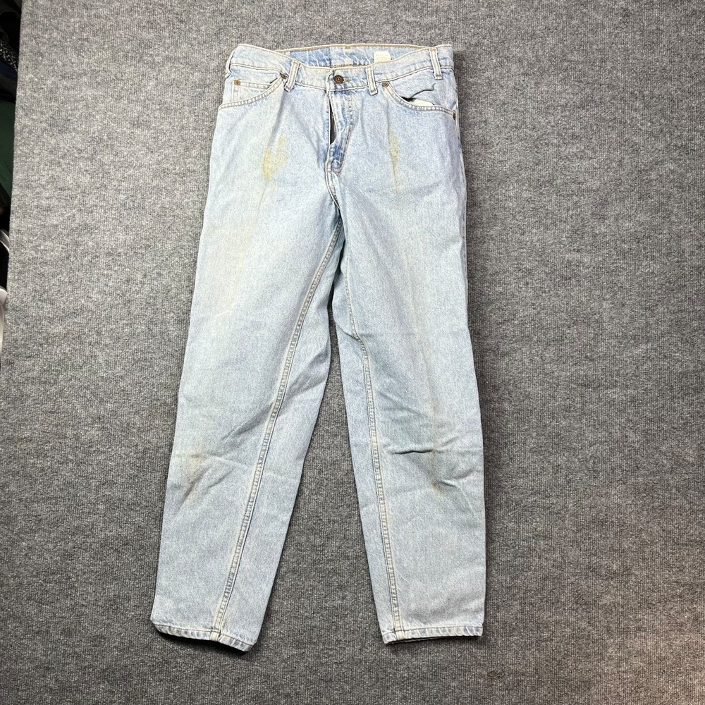 Vintage Levi's 607 Jeans Men's Blue Denim Pockets Straight Zip Fly - 33X28.5‎
